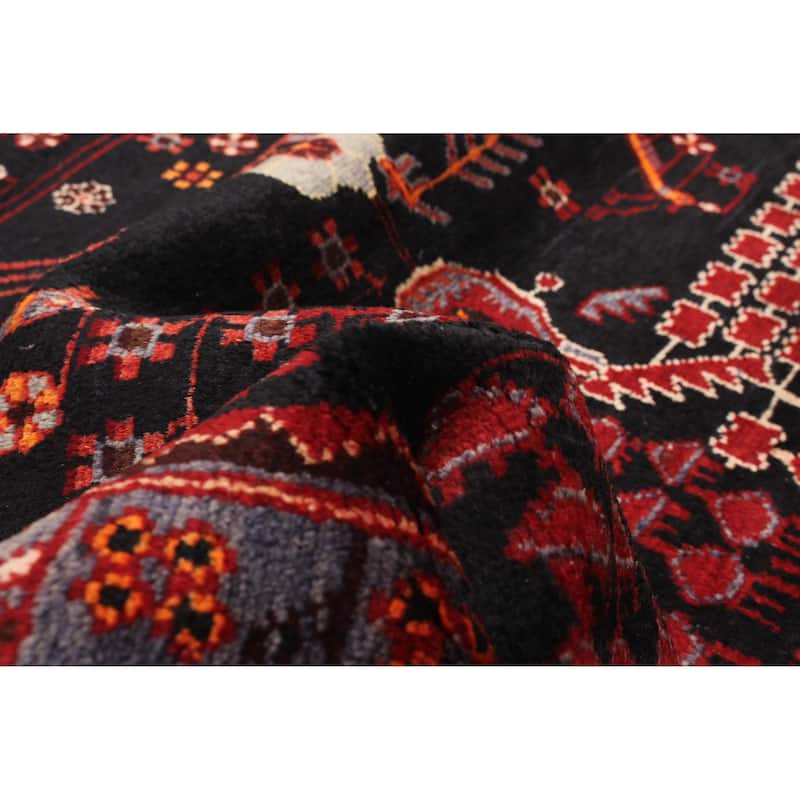 ECARPETGALLERY Hand-knotted Anadol Navy Wool Rug - 3'5 x 9'4