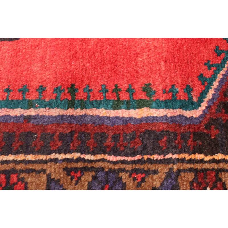 ECARPETGALLERY Hand-knotted Konya Anatolian Red Wool Rug - 4'6 x 6'11