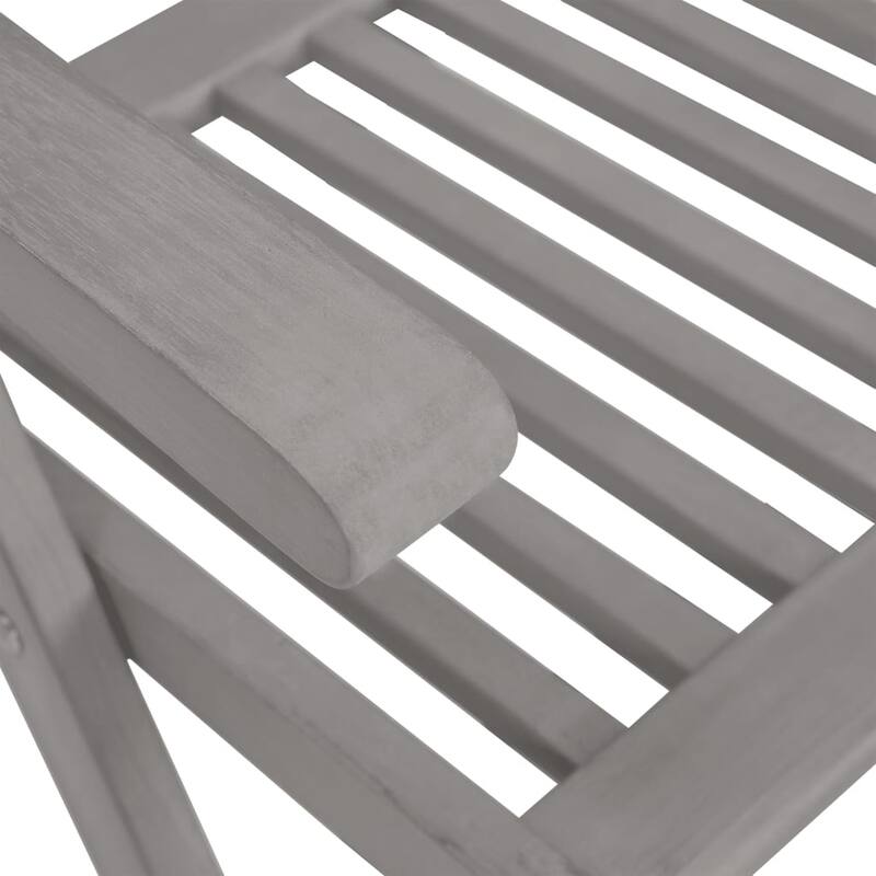 vidaXL Outdoor Recliner Chairs Patio Chair with Cushions Solid Wood Acacia