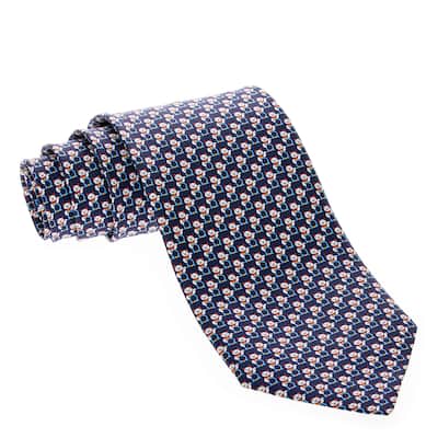 Salvatore Ferragamo Cat and Gancini Print Tie