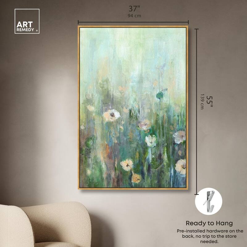 Harmony Green I Canvas by Art Remedy