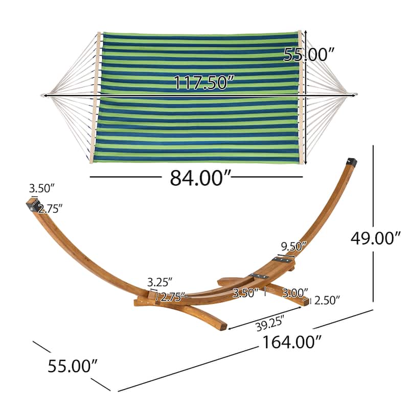 Richardson Outdoor Modern Hammock by Christopher Knight Home - 400 lb limit