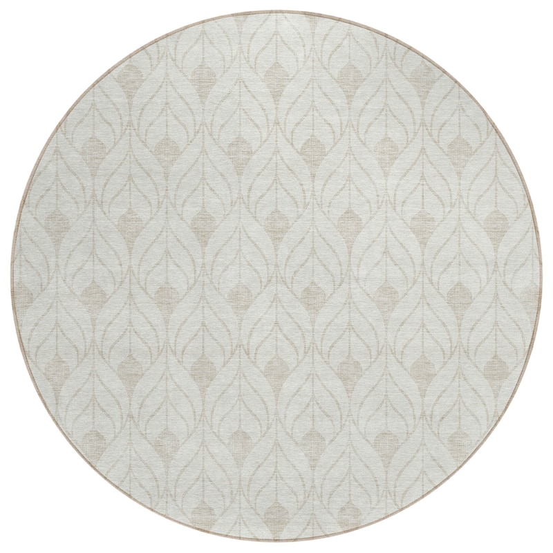 Machine Washable Indoor/ Outdoor Chantille Contempoary Geo Rug