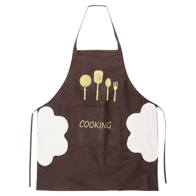 2pcs Bib Apron 72x65cm Unisex Cooking Aprons with Hand Wipe - 28.35" x 25.59"