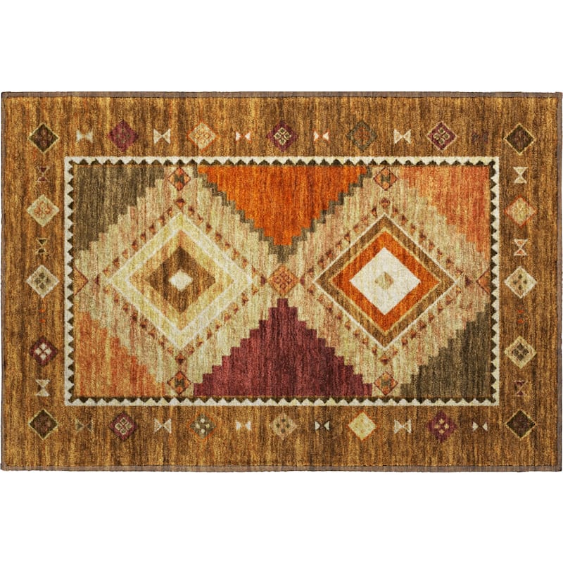 Premium Washable Super Soft Boho Tribal Mayfield Rug