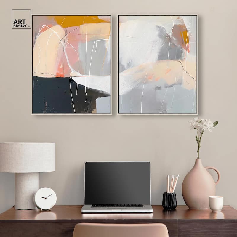 California in Haze Canvas Set of 2 by Art Remedy