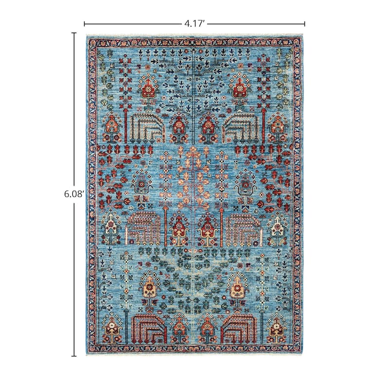 Serapi, One-of-a-Kind Hand-Knotted Area Rug - 4' 2" x 6' 1"