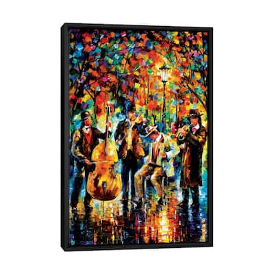 iCanvas "Glowing Music" by Leonid Afremov Framed Canvas Print