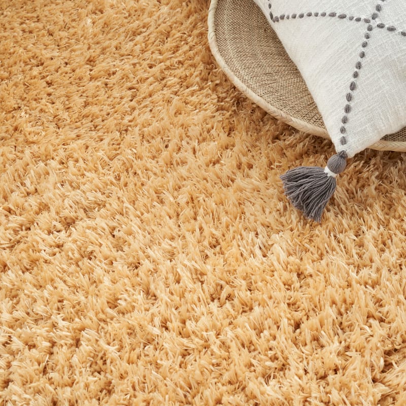 Nourison Lush Shag Contemporary Solid Shag Area Rug