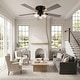 preview thumbnail 13 of 32, Cusp Barn 52/60" Farmhouse 5-Blade Flush Mount Indoor Standard Ceiling Fan with Remote Control and Clear Glass Shade