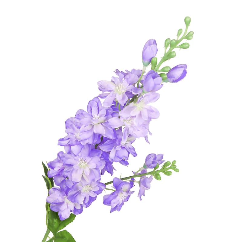 Set of 6 Lavender Artificial Delphinium Flower Stem Spray 34in - 34" L x 4" W x 4' DP