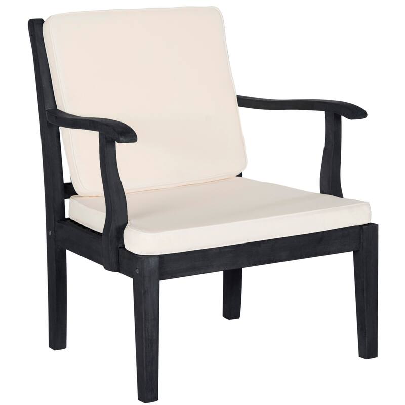 SAFAVIEH Outdoor Arely Acacia Wood 4-Piece Patio Set - 48W x 32D x 25H