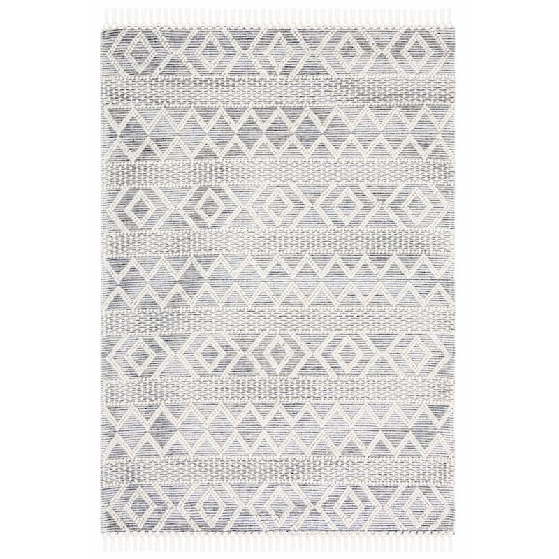 SAFAVIEH Handmade Vermont Corrina Boho Wool Fringe Rug