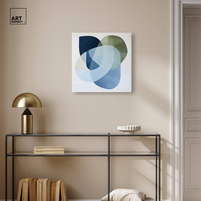 Serene Overlap I Canvas by Art Remedy, Gallery Wrapped