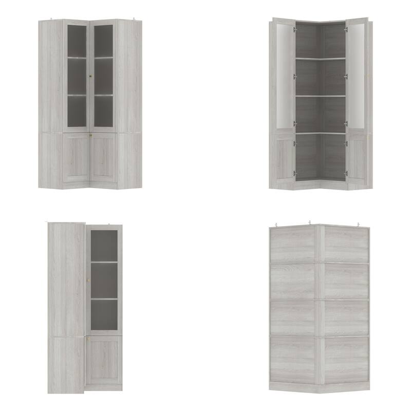 Elegant White Modular Bookcase: Stylish and Flexible Storage Solution for Your Home