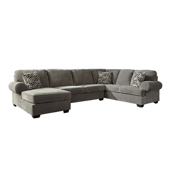Offex Signature Design By Ashley Jinllingsly 3 Piece Raf Sofa Offex Signature Design By Ashley Jinllingsly 3 Piece Raf Sofa Sectional In Gray Corduroy Free Shipping Today 20817407