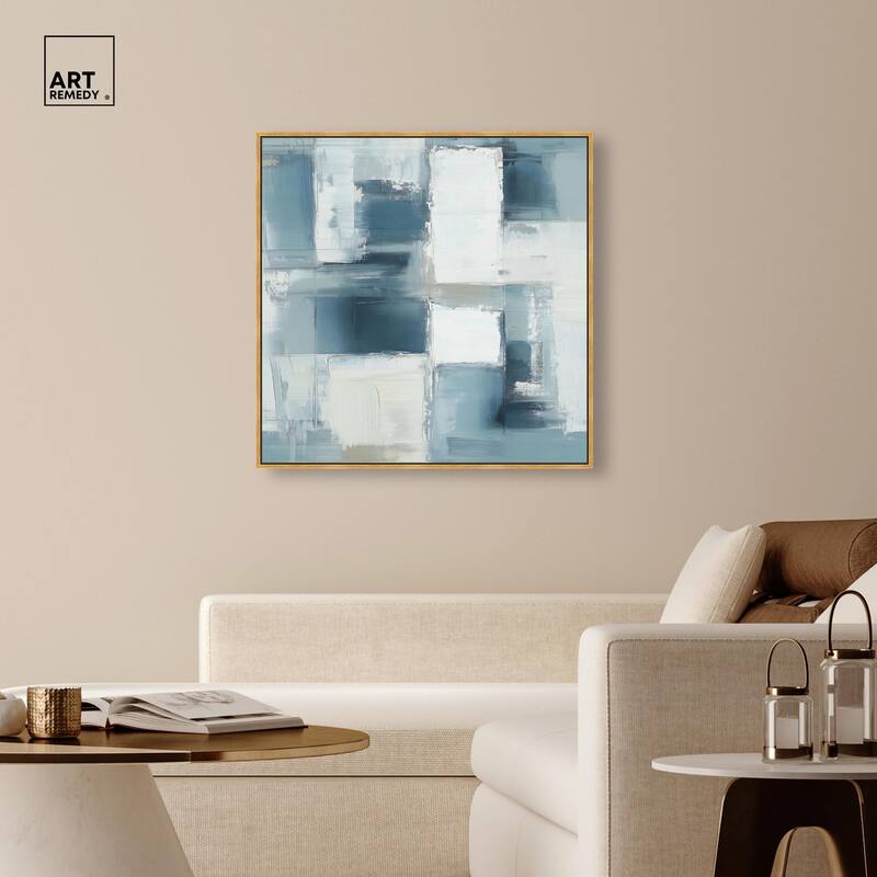 Deconstructed Blue I Canvas by Art Remedy