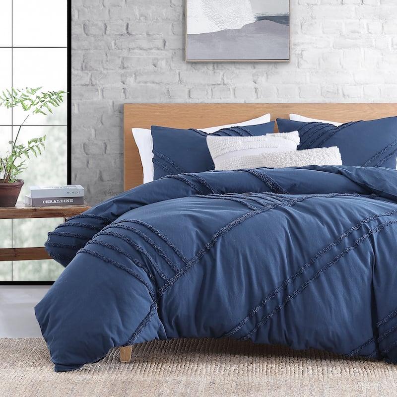 DKNY Chenille Block 3-pc Comforter Set