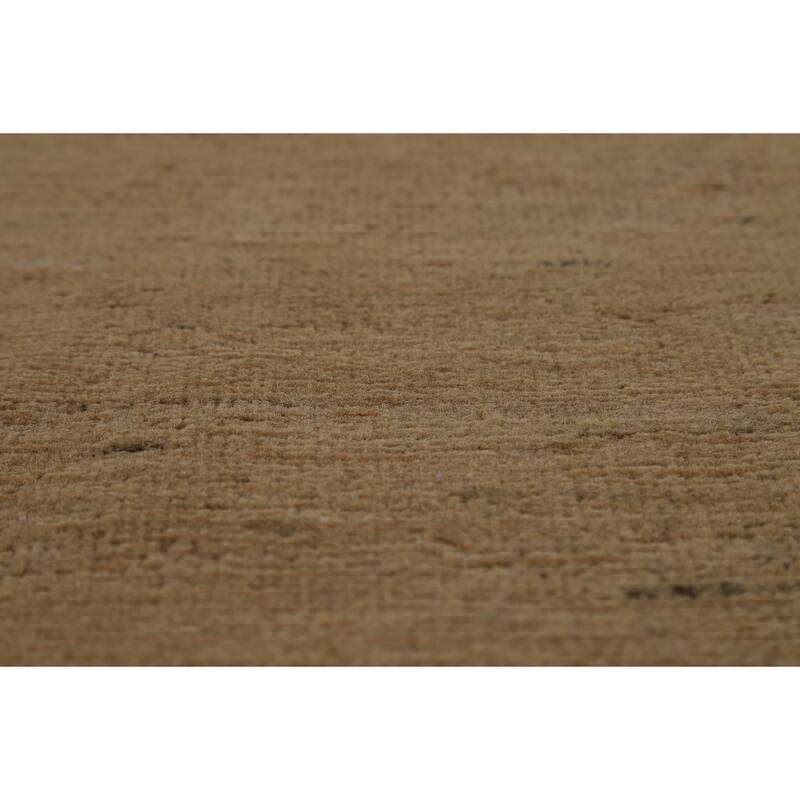 Solid Gabbeh Oriental Area Rug Handmade Wool Carpet - 8'2" x 9'11"