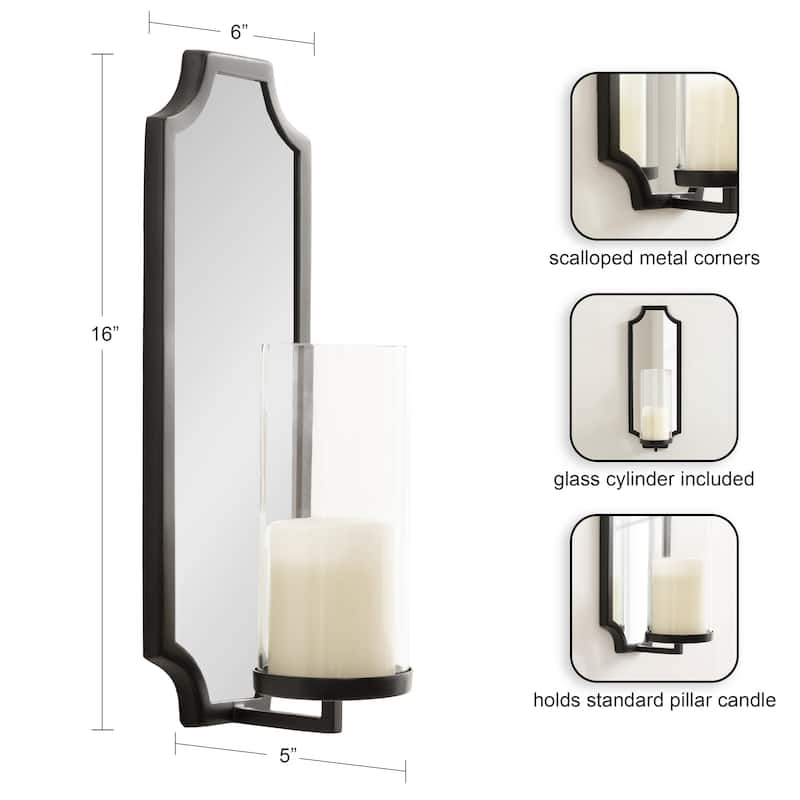 Kate and Laurel Ciel Scallop Wall Sconce