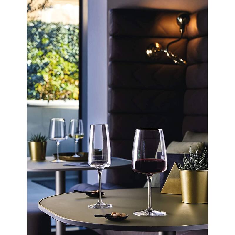Bormioli Rocco Planeo Rosso Red Wine Glass Set of 4 - 15.25 oz