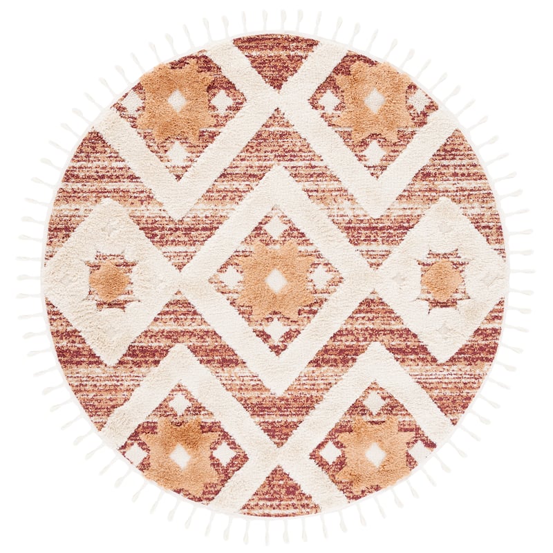 SAFAVIEH Moroccan Tassel Shag Nanke 2-inch Thick Rug