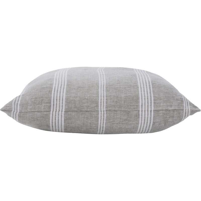 Damari Striped Throw Pillow - 20" - Gray and White