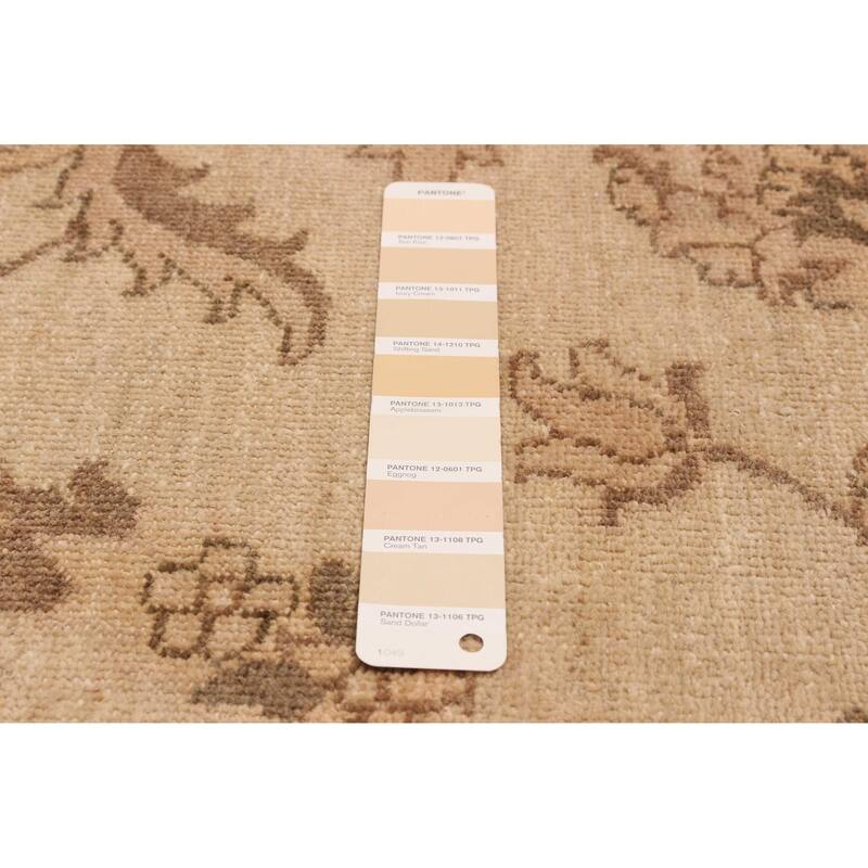 ECARPETGALLERY Hand-knotted Chobi Finest Ivory Wool Rug - 8'3 x 9'10