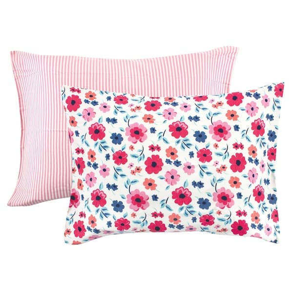 slide 1 of 1, Touched by Nature Baby Girl Organic Cotton Toddler Pillowcase, Garden Floral, One Size - Garden Floral Garden Floral - One Size