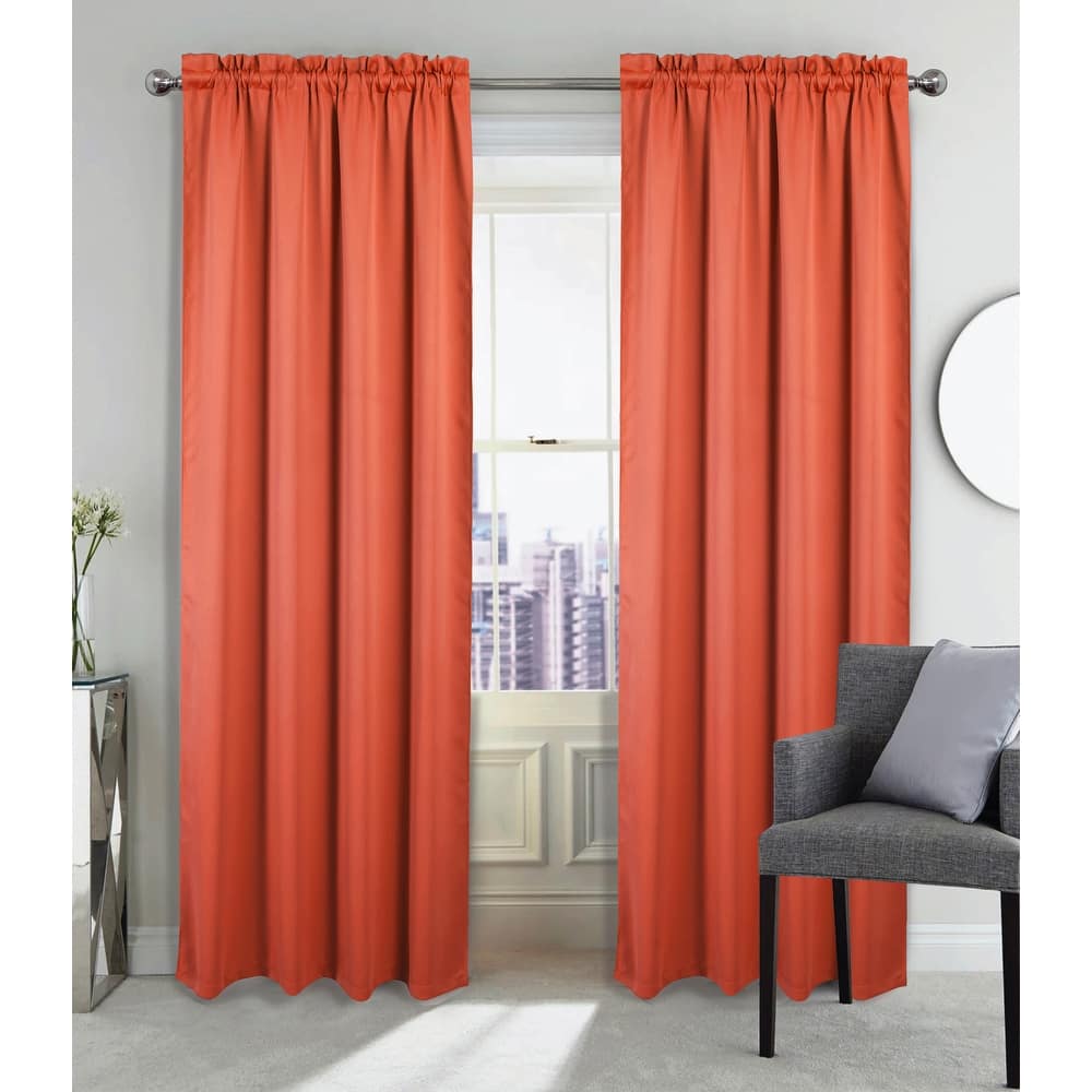 Twilight Room Darkening Rod Pocket Window Curtain 84"