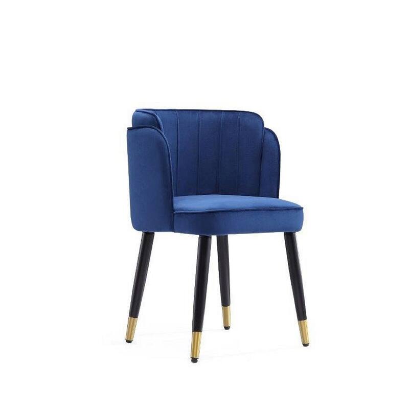 Zephyr Velvet Dining Chair in Royal Blue - Blue
