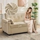 preview thumbnail 9 of 28, 3-in-1 Convertible Sleeper Sofa Bed with Pull-Out Bed, Corduroy Futon, Charging Port & Side Pocket