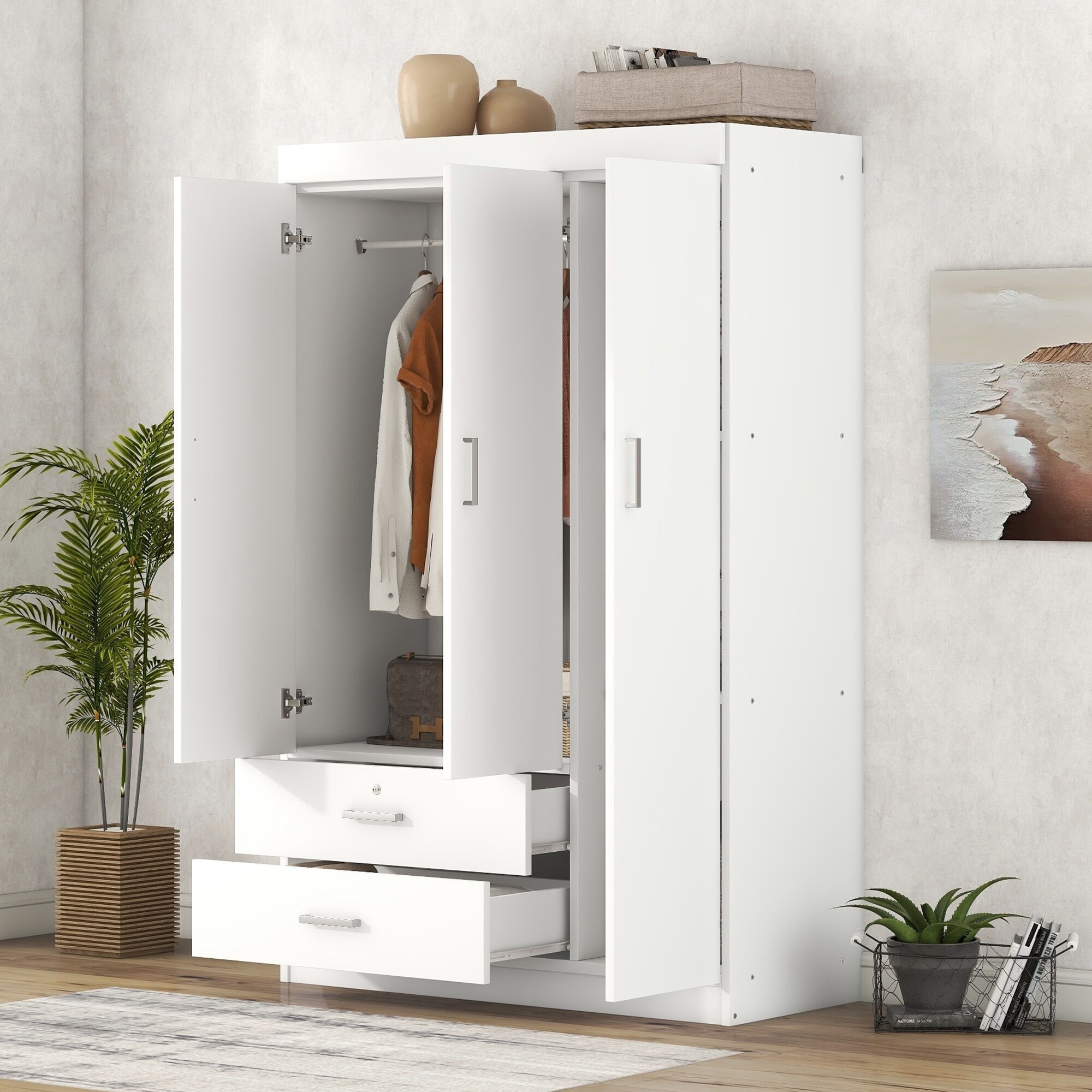 3 door 3 drawer wardrobe discount