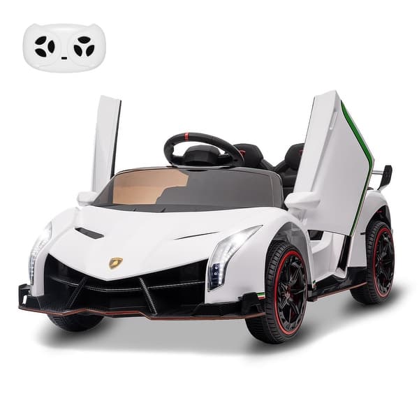 slide 2 of 6, Battery Powered Electric Car for Kids, White