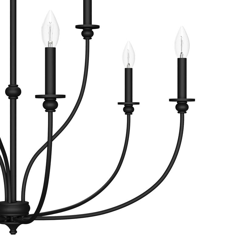 Hunter Southcrest Chandelier - Entry, Dining Table, Kitchen Island - Farmhouse, Transitional, Candle