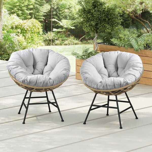 wicker iron chair