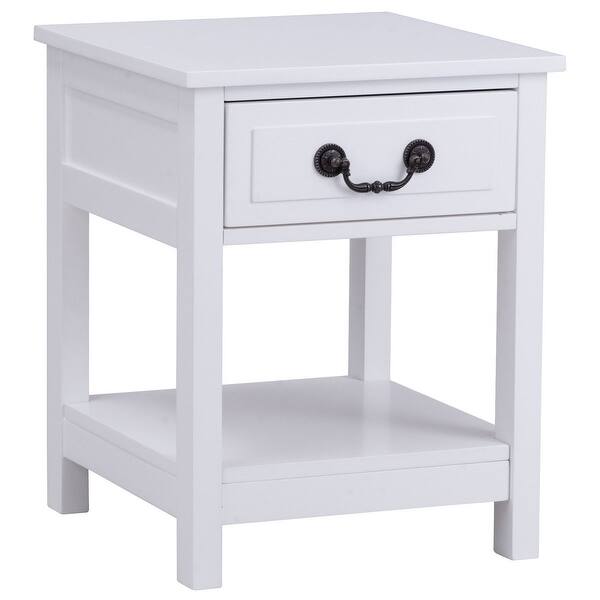 Shop Gymax Nightstand End Table Bedside Drawer Storage Shelf Organizer Display Room Furniture Overstock 21154702