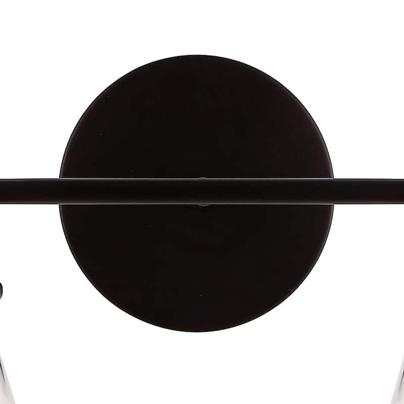 Kondo 6.38" Modern Farmhouse Iron LED Vanity, Oil Rubbed Bronze/Clear by JONATHAN Y