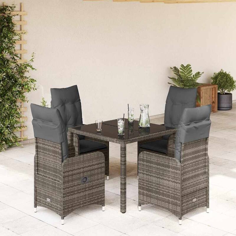 vidaXL Bistro Set Grey - 21.5 x 23.0 x 36.2