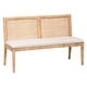 preview thumbnail 3 of 8, Kalimantan Bohemian Light Honey Rattan 2-Piece Banquette Set