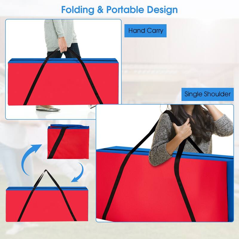 Portable Storage Bag for Jumbo 4 in a Row Connect Game with Shoulder Strap and Zipper - 33" x 9" x 14" (L x W x H)