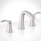 preview thumbnail 12 of 17, Miseno Bella Widespread Bathroom Faucet - Includes Brass Pop-Up Drain PVD Brushed Nickel