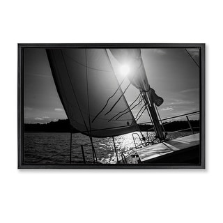 Stupell Sail Against The Sky Framed Floater Canvas Wall Art Design By ...