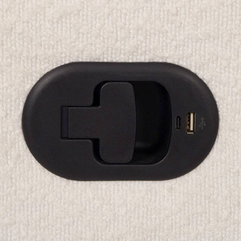 Manual Rocking Recliner-270° Swivel and USB/USB-C Charging Ports