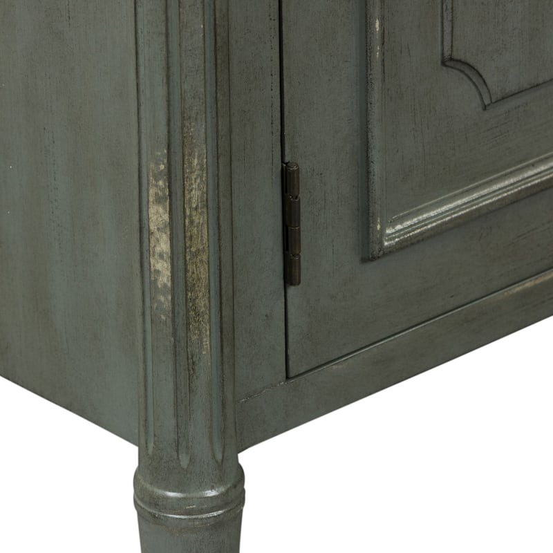 Madison Park Gray 1-Drawer 2-Door Accent Cabinet