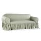 preview thumbnail 2 of 2, Ruffled Cotton Sofa Slipcover