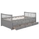 preview thumbnail 4 of 16, Elegant Twin Daybed with Trundle and Storage Drawers - Versatile & Space-Saving