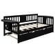preview thumbnail 59 of 72, Elegant Design Daybed with Trundle Bed, Wooden Sofa Bed for Bedroom Living Room, Wood Platform Bed Frame for Kids Teens Guests