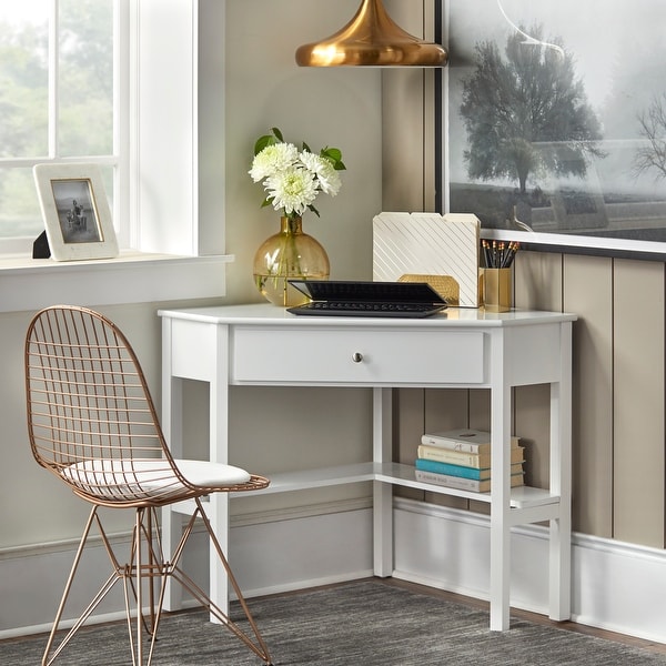 Corner desk gray sales
