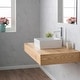 preview thumbnail 13 of 17, Kraus Elavo 15 inch Square Porcelain Ceramic Vessel Bathroom Sink